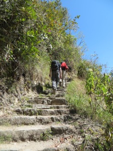 Stairs on the short Inca Trail